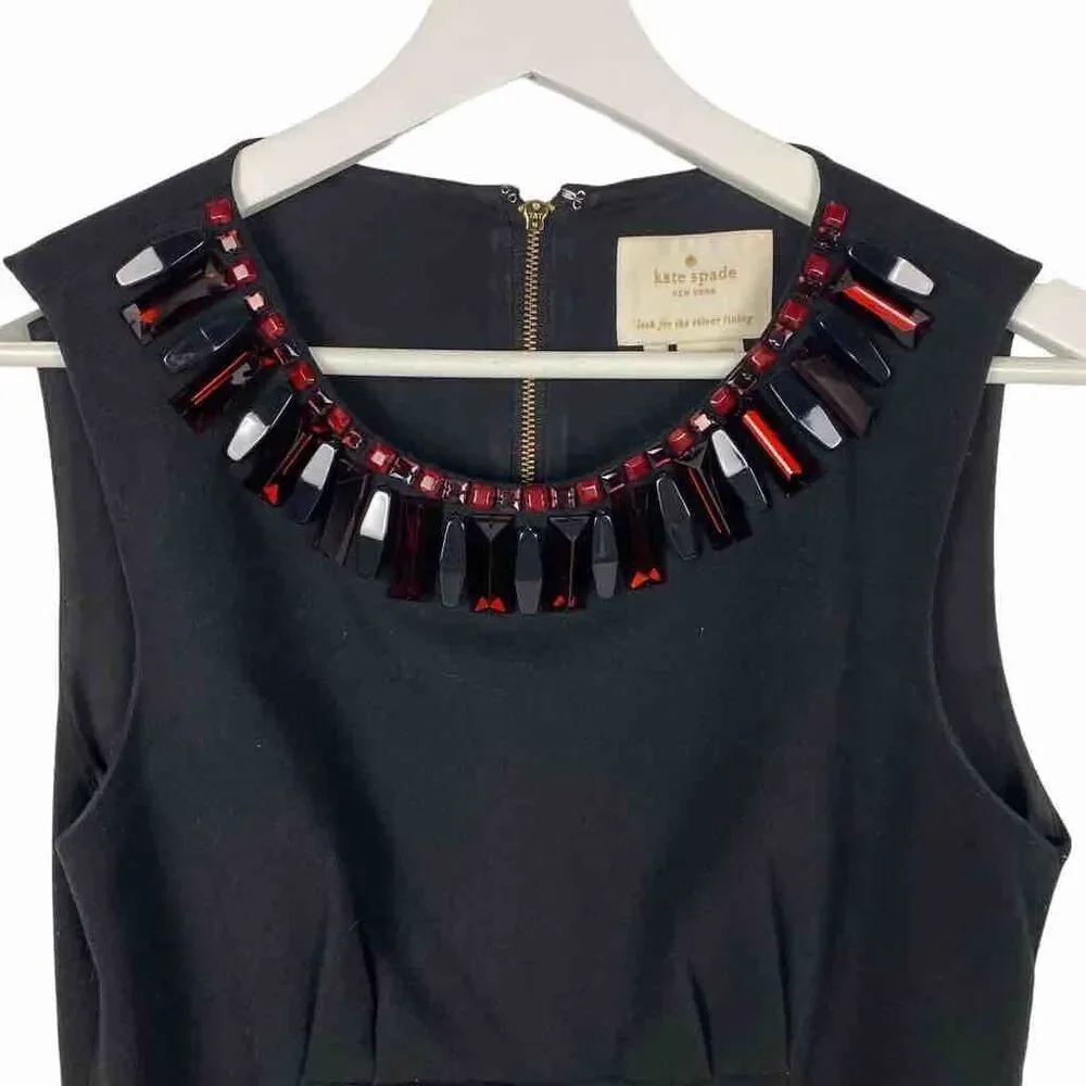 Kate Spade Diana Basic Geometry Black Dress size 6